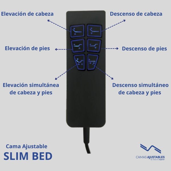 CAMA ELÉCTRICA AJUSTABLE SLIM BED