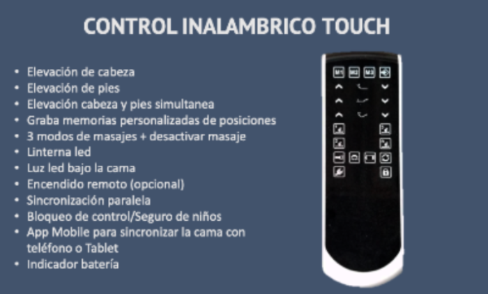 CAMA ELÉCTRICA AJUSTABLE SMART BED PLUS